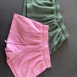 Women's Pink and Green Shorts
